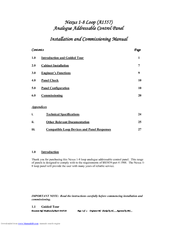 Nexus A1557 Installation Manual