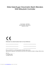 Mitsubishi A0567659 User Manual