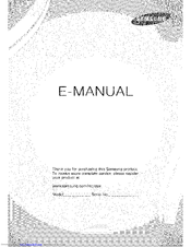 SAMSUNG PDP 8000 Series E-Manual