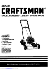 Craftsman 917.378290 Owner's Manual