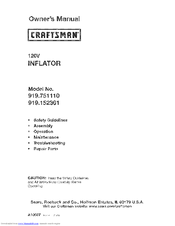 Craftsman 919.751110 Owner's Manual