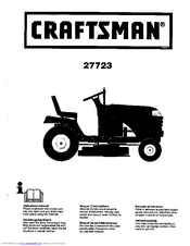 Craftsman 27723 Instruction Manual