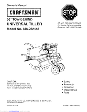 Craftsman 486.252445 Owner's Manual
