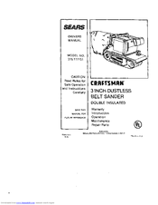 Craftsman 315.117151 Owner's Manual