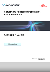Fujitsu ServerView Resource Orchestrator Cloud Edition V3.1.1 Operation Manual