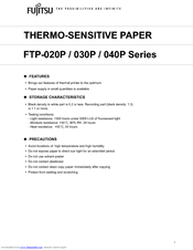 Fujitsu FTP-020P Series Manual