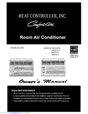 COMFORT-AIRE COMFORT AIRE RAD-81C Owner's Manual