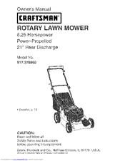 Craftsman 917.378860 Owner's Manual
