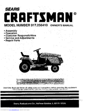 Craftsman 917.256410 Owner's Manual