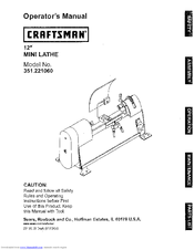 Craftsman 351.221060 Operator's Manual