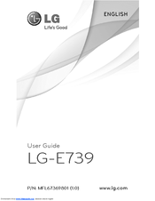 LG E739 User Manual