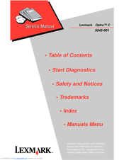 Lexmark Optra C Service Manual