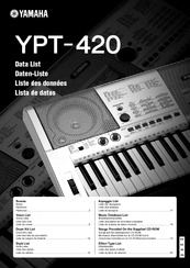 Yamaha ypt410 driver for mac