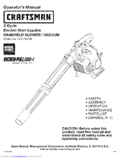 Craftsman 316.794720 Operator's Manual