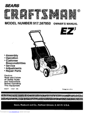 Craftsman 917.387850 Owner's Manual
