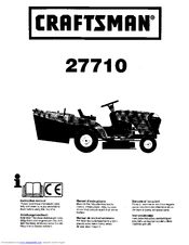 Craftsman 27710 Instruction Manual