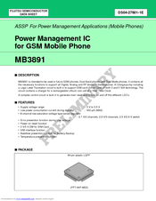 Fujitsu MB3891 Datasheet