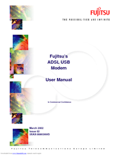 Fujitsu ADSL USB Modem User Manual