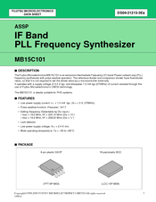 Fujitsu MB15C101 Datasheet