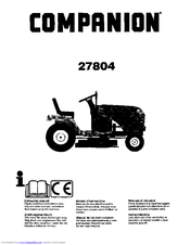 Companion 27804 Instruction Manual
