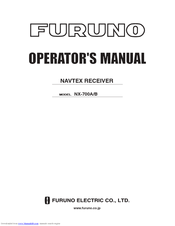 Furuno NX-700A/B Operators Operator's Manual