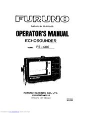 Furuno FE-400 Operators Operator's Manual