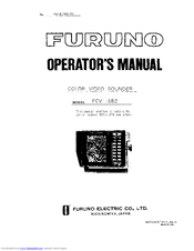Furuno FCV-552 Operators Operator's Manual