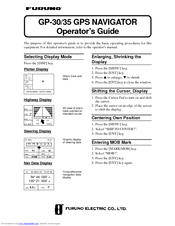 Furuno GP-30 Operators Operator's Manual