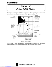 Furuno GP-1610C User Manual