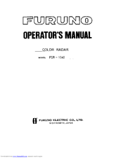 Furuno FCR-1040 Operators Operator's Manual
