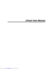 Cpanel Cpanel User Manual