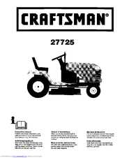 Craftsman 27725 Instruction Manual