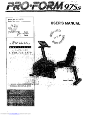 Proform 975S Manuals | ManualsLib