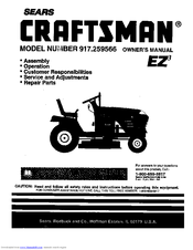 Craftsman 917.259566 Owner's Manual