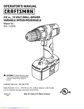 Craftsman 315.115370 Operator's Manual