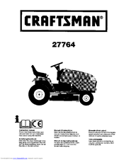 Craftsman 27764 Instruction Manual