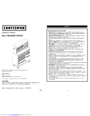 Craftsman 706.132880 Operator's Manual