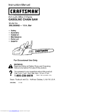 Craftsman 358.350562 Instruction Manual