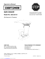 Craftsman 486.242101 Operator's Manual