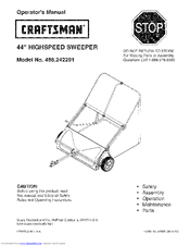 Craftsman 486.242291 Operator's Manual