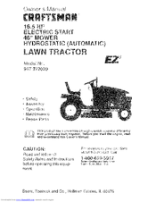 Craftsman EZ3 917.272020 Owner's Manual