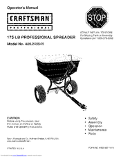 Craftsman 486.245941 Operator's Manual