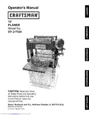 Craftsman 351.217020 Operator's Manual