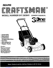 Craftsman 917.383641 Owner's Manual