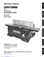 Craftsman 351.217620 Operator's Manual