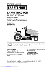 Craftsman 917.275902 Owner's Manual