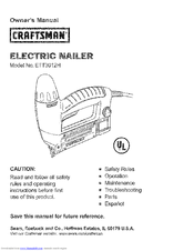 Craftsman ETT3012H Owner's Manual