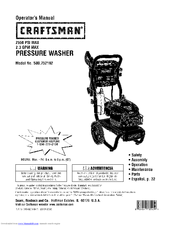 Craftsman 580.752192 Operator's Manual