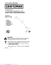 Craftsman Weedwacker C944.511100 Instruction Manual