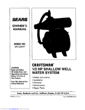 Sears Craftsman 390.250097 Owner's Manual